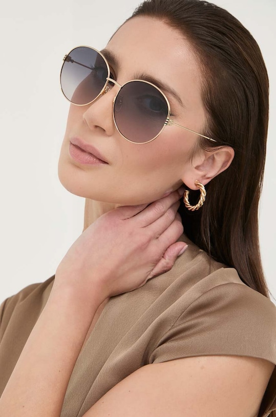 Slnečné okuliare Gucci hladký zlatá GG1281SK