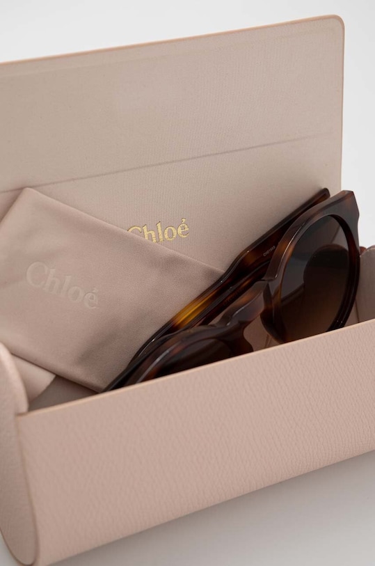 Chloé okulary przeciwsłoneczne brązowy CH0158S