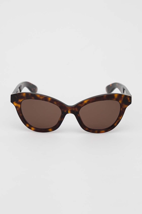 Akcesoria Alexander McQueen okulary przeciwsłoneczne AM0391S brązowy
