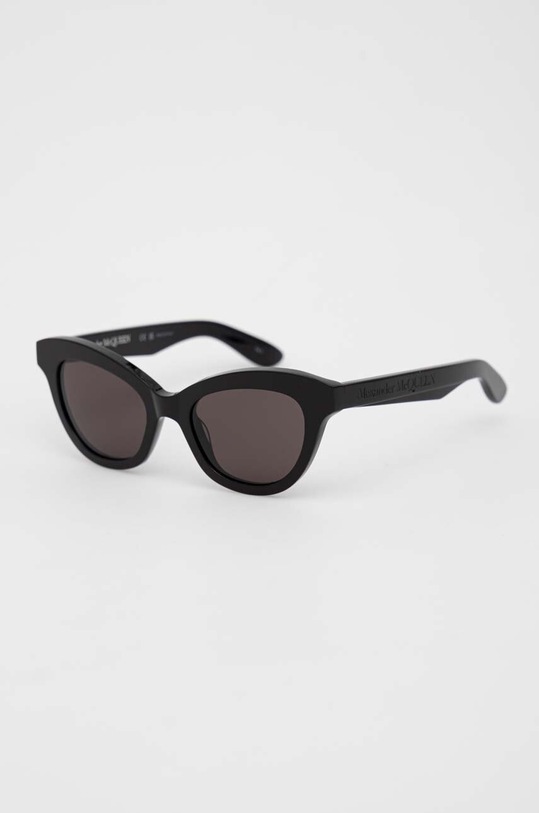 Alexander McQueen okulary przeciwsłoneczne AM0391S czarny AA00