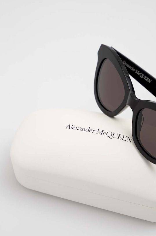 Alexander McQueen okulary przeciwsłoneczne czarny AM0391S