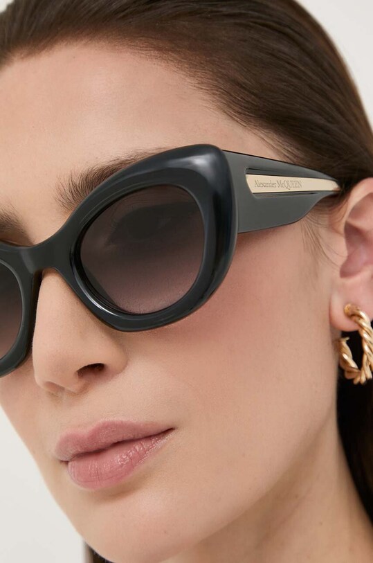 Alexander McQueen ochelari de soare AM0403S AM0403S negru