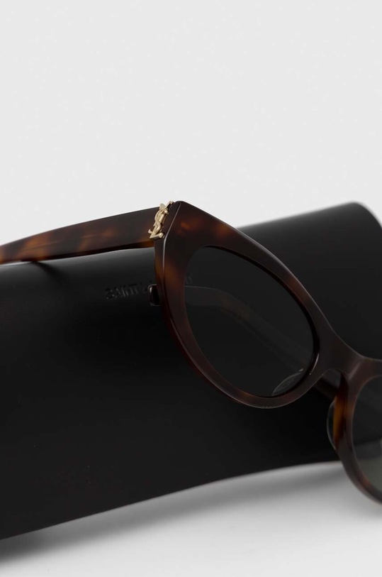 Saint Laurent okulary przeciwsłoneczne brązowy SL.M115