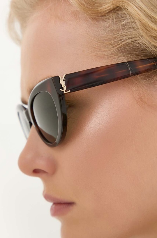 Γυαλιά ηλίου Saint Laurent SL.M115 καφέ