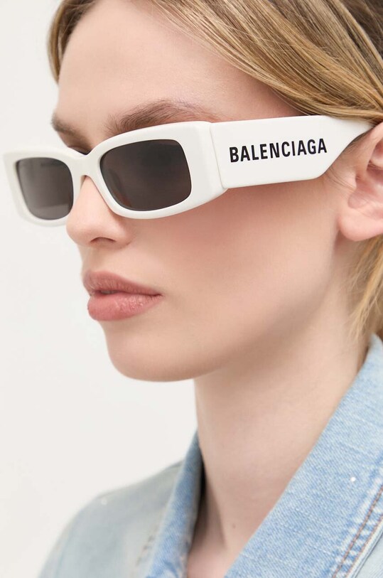 Γυαλιά ηλίου Balenciaga ομοιόμορφος λευκό BB0260S
