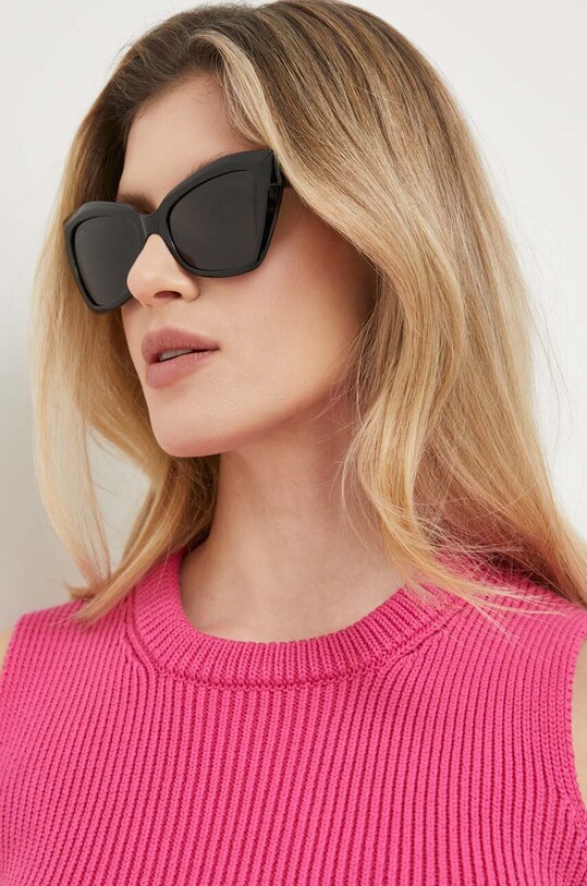 Slnečné okuliare Balenciaga BB0271S hladký čierna BB0271S