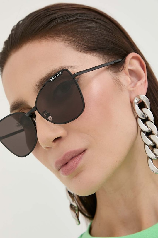 Balenciaga okulary przeciwsłoneczne BB0278S czarny