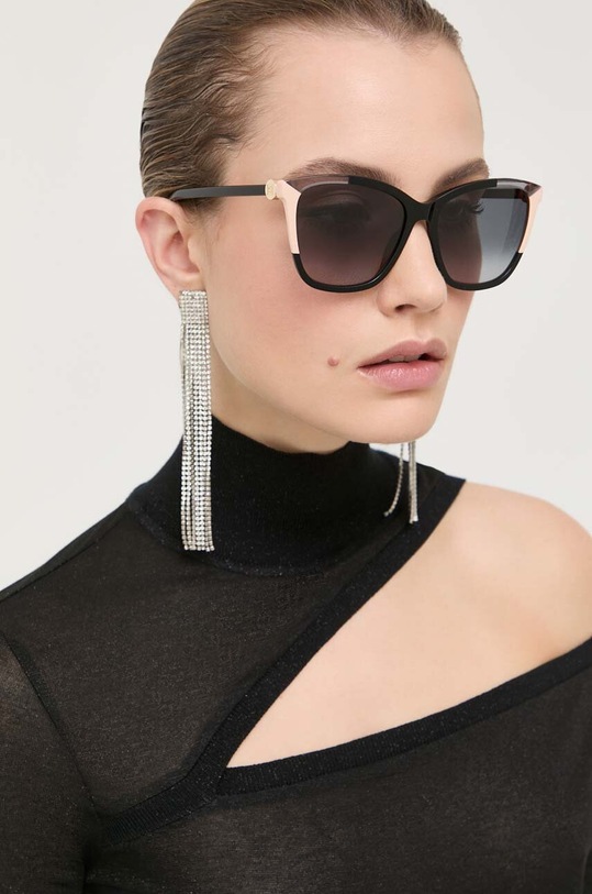 Carolina Herrera okulary przeciwsłoneczne kocie oczy czarny CH.0052/S