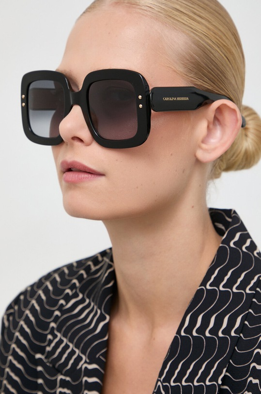 Carolina Herrera okulary przeciwsłoneczne geometryczne czarny CH.0010/S