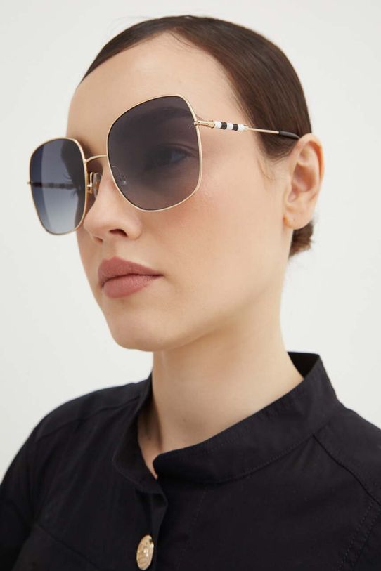 Carolina Herrera okulary przeciwsłoneczne geometryczne złoty CH.0035/S