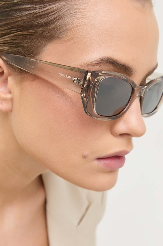 Saint Laurent okulary przeciwsłoneczne jednolita szary SL.593