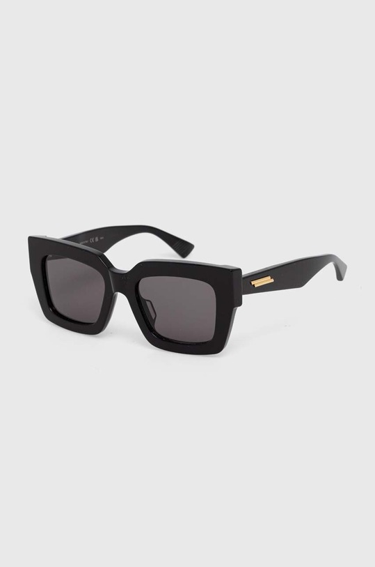 Bottega Veneta okulary przeciwsłoneczne prostokątne czarny BV1212S