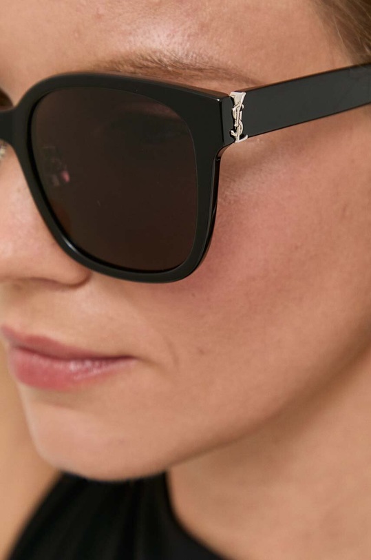 Saint Laurent okulary przeciwsłoneczne SL.M105.F001 czarny AA00