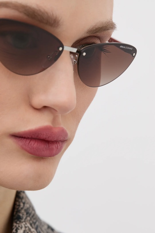 Sluneční brýle Armani Exchange 0AX2049S stříbrná AA00