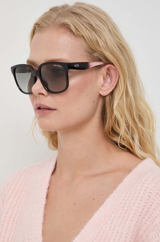 Armani Exchange okulary przeciwsłoneczne gradientowa czarny 0AX4136SU