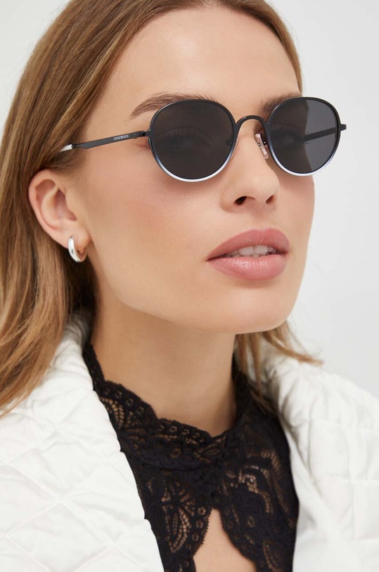 Emporio Armani okulary przeciwsłoneczne jednolita czarny 0EA2151