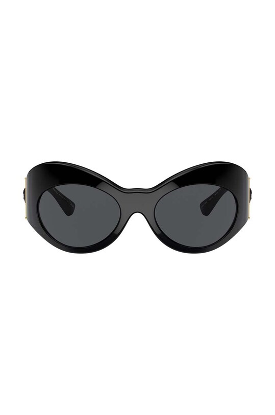 Солнцезащитные очки Versace однотонная с деталью чёрный 0VE4462