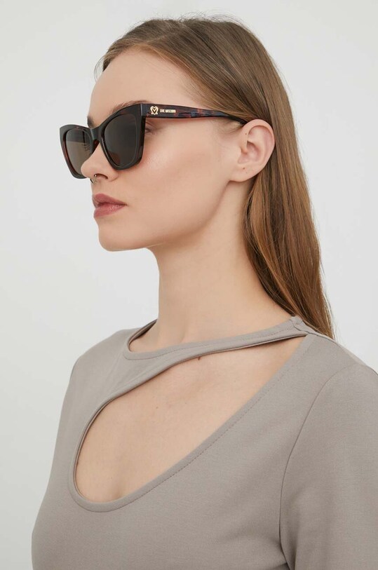Love Moschino ochelari de soare nu maro MOL070/S