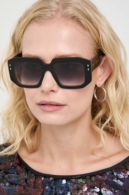Isabel Marant okulary przeciwsłoneczne gradientowa czarny IM.0143/S