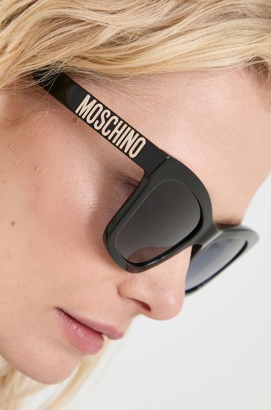 Moschino okulary przeciwsłoneczne kocie oczy czarny MOS156/S