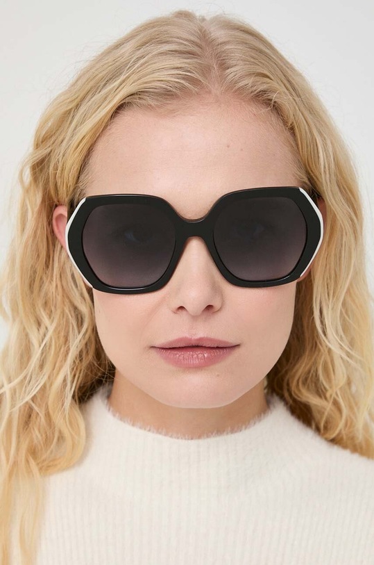 Carolina Herrera ochelari de soare dreptunghiular negru HER.0181/S