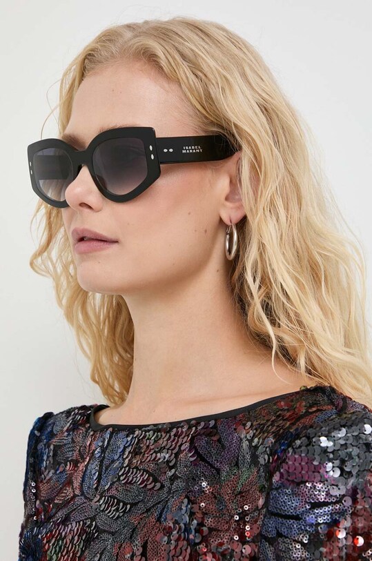 Isabel Marant okulary przeciwsłoneczne gradientowa czarny IM.0156/S