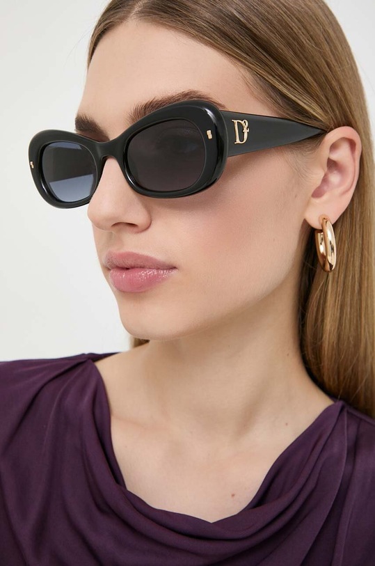 DSQUARED2 okulary przeciwsłoneczne jednolita czarny D2.0110/S