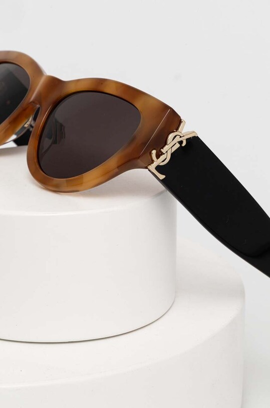Saint Laurent okulary przeciwsłoneczne brązowy SL.M94