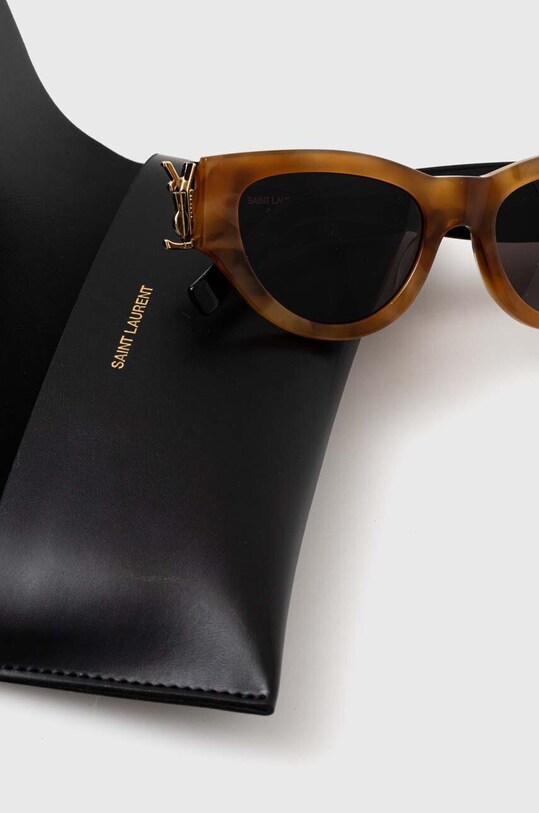 Saint Laurent okulary przeciwsłoneczne SL.M94 brązowy