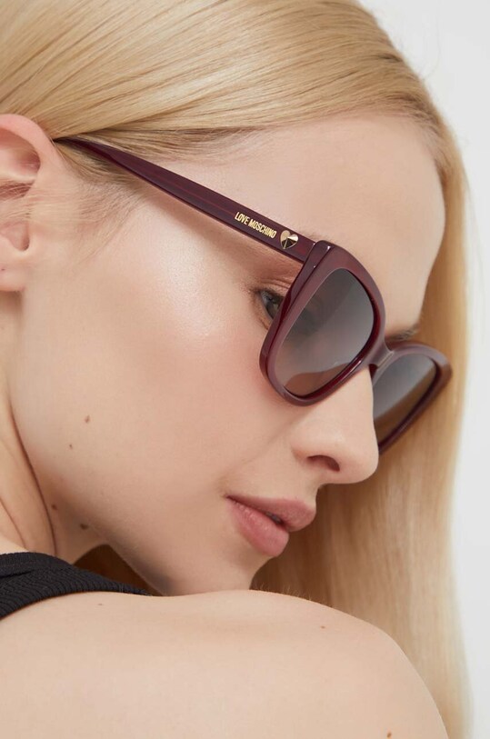 Sunčane naočale Love Moschino mačje oči bordo MOL073/S