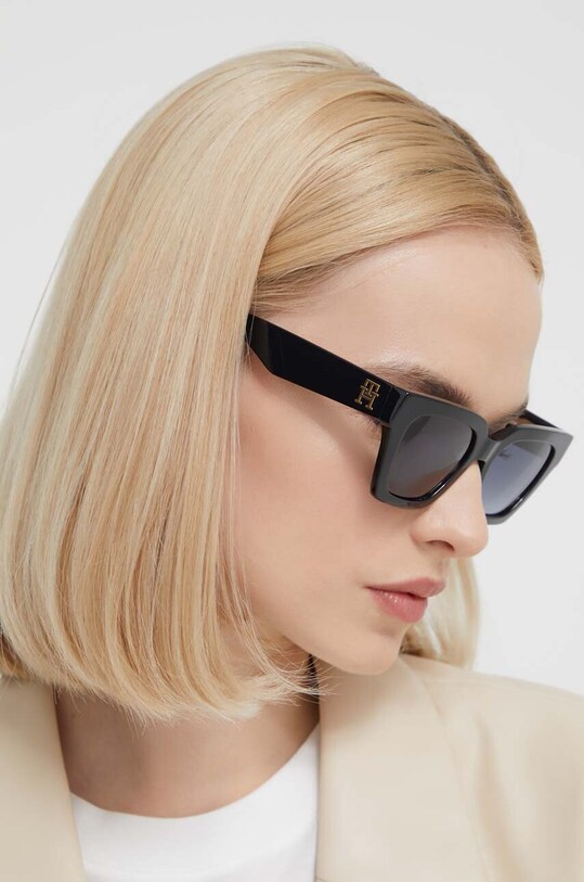 Sluneční brýle Tommy Hilfiger kočičí oči černá TH.2101/S