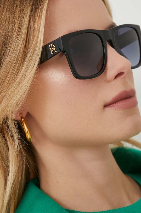Tommy Hilfiger okulary przeciwsłoneczne przezroczysta czarny TH.2118/S