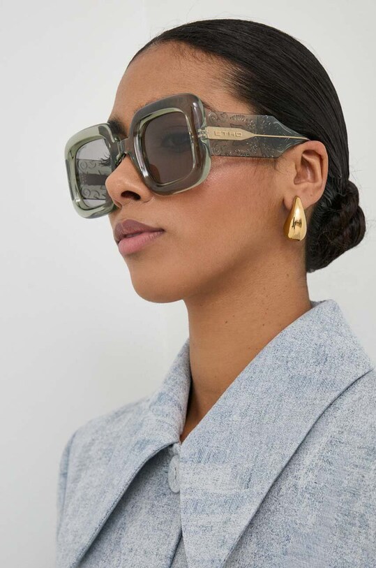 Sluneční brýle Etro obdélníkový zelená ETRO.0015/S