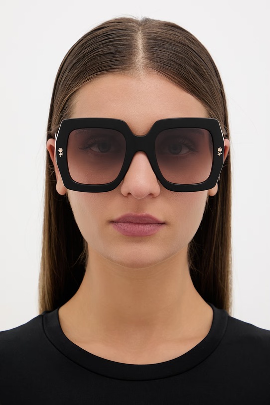 Etro okulary przeciwsłoneczne damskie ETRO.0011/S czarny AA00