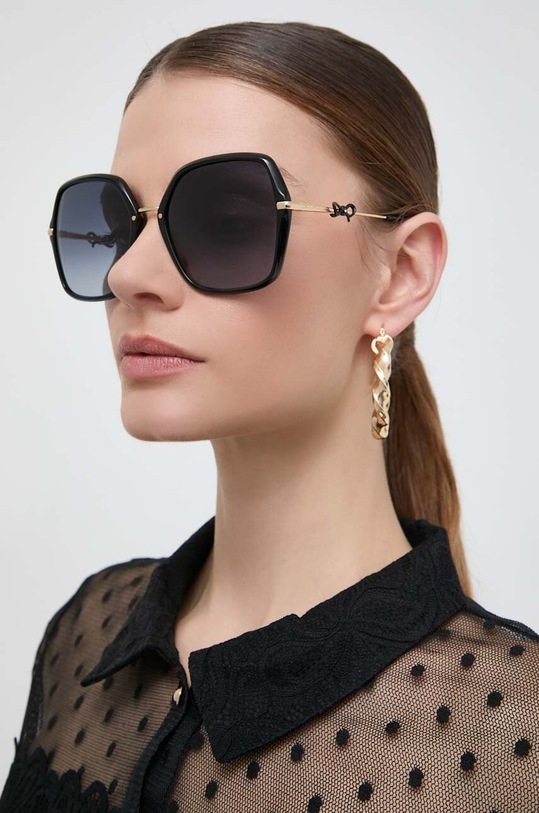 Carolina Herrera ochelari de soare dreptunghiular negru HER.0217/S