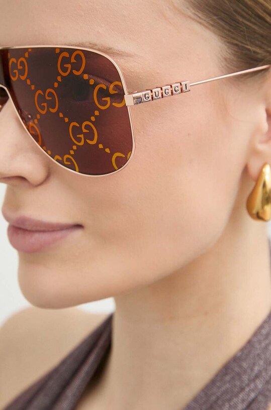 Gucci ochelari de soare GG1436S rosu
