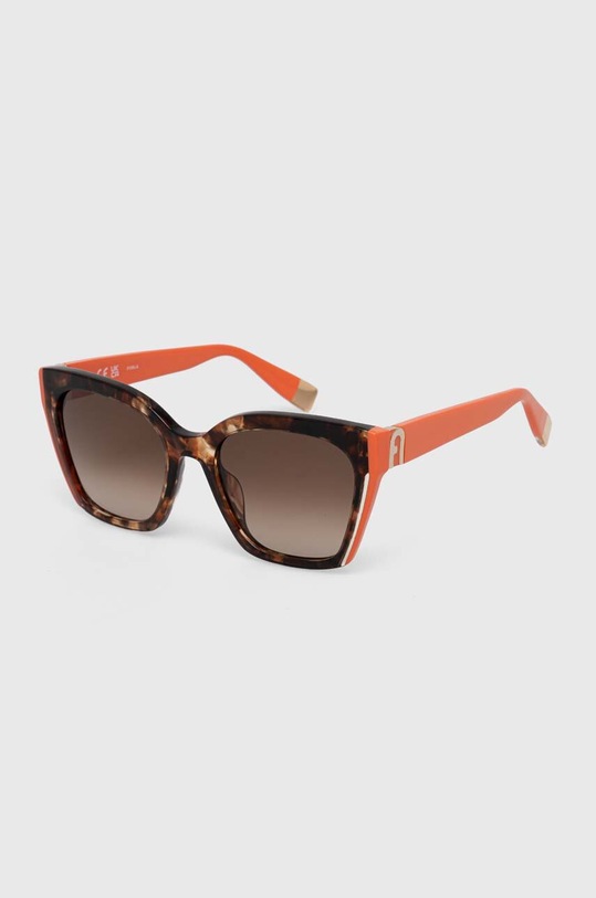 Furla okulary przeciwsłoneczne SFU708.5402AD pomarańczowy AA00