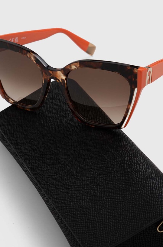 Furla okulary przeciwsłoneczne pomarańczowy SFU708.5402AD