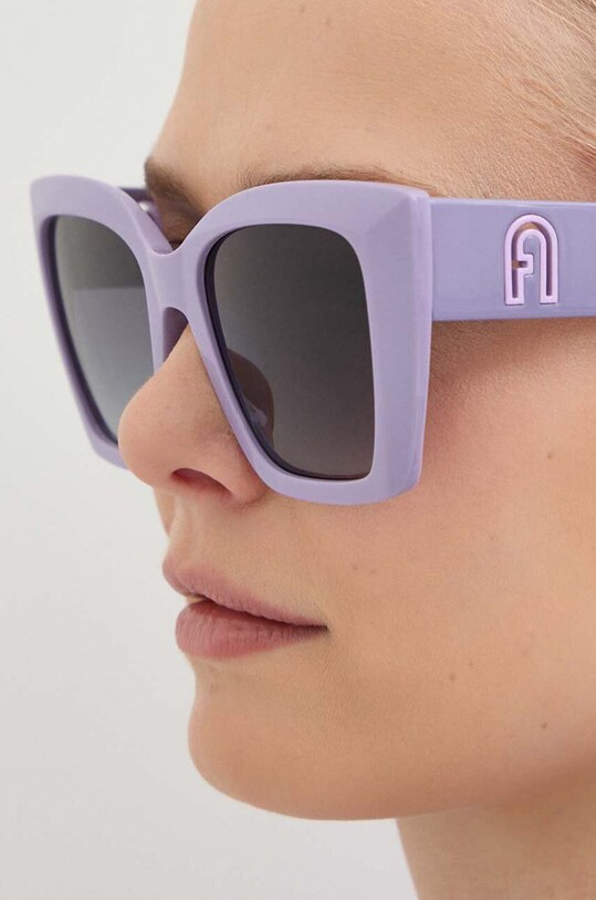 Furla okulary przeciwsłoneczne SFU710.5403NN fioletowy