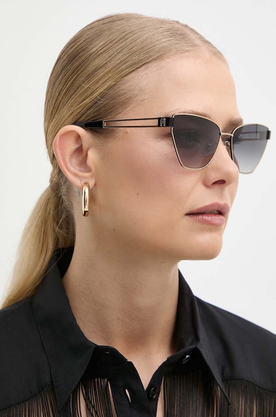 Furla okulary przeciwsłoneczne gradientowa czarny SFU717.600301