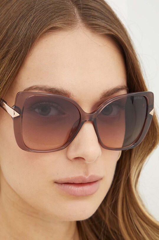 Guess okulary przeciwsłoneczne GU7820.5659Z beżowy