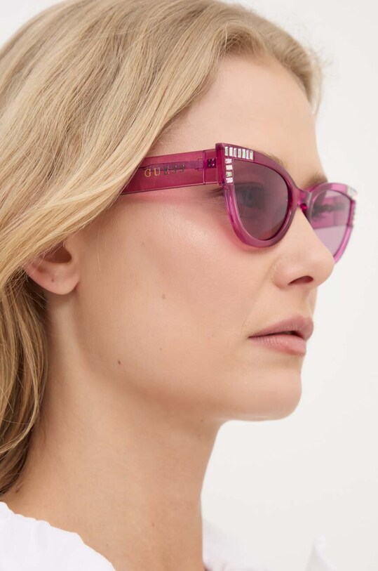 Сонцезахисні окуляри Guess GU7901.5483Y рожевий