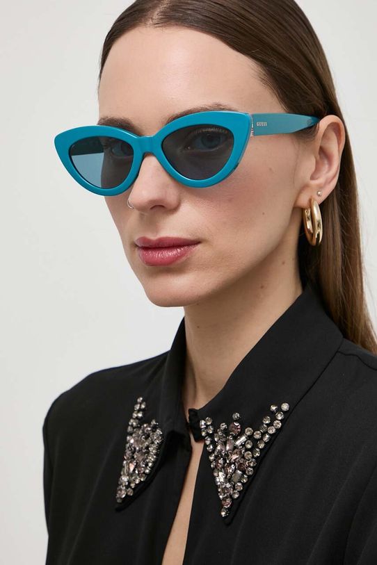 Guess okulary przeciwsłoneczne GU7905.5289V niebieski AA00