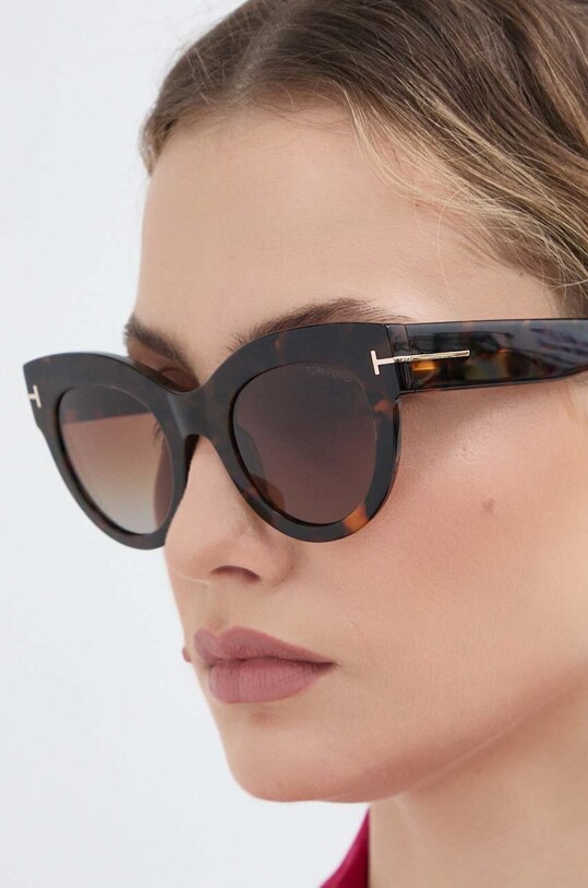 Tom Ford ochelari de soare FT1063.5152T maro
