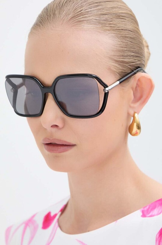 Tom Ford okulary przeciwsłoneczne jednolita czarny FT1089.6001C