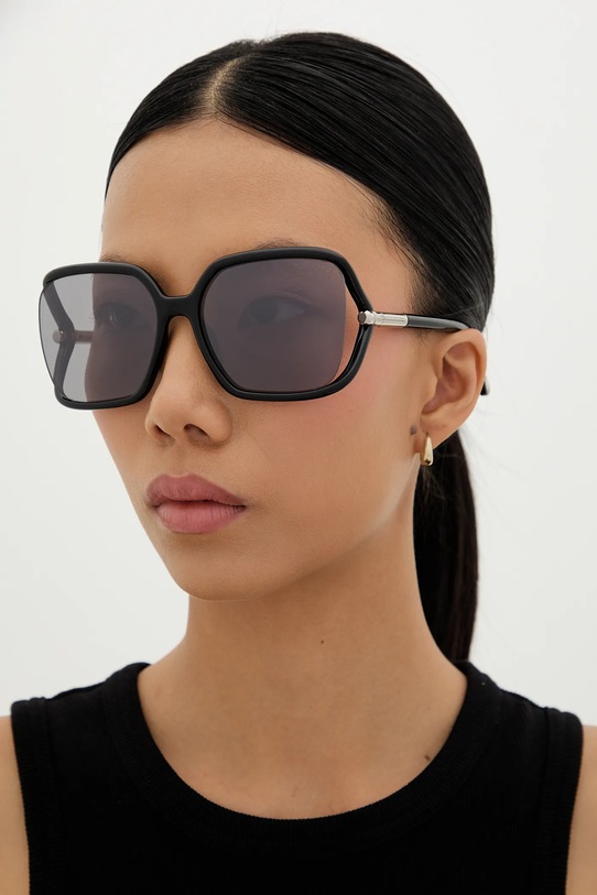 Tom Ford occhiali da sole rectangle nero FT1089.6001C