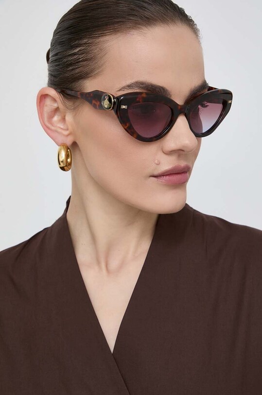 Vivienne Westwood ochelari de soare ochi de pisică maro VW505311053