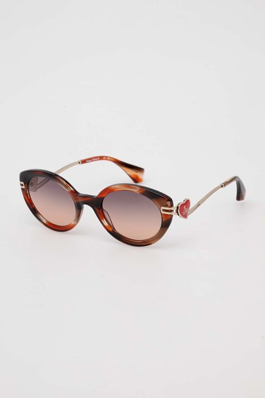 Vivienne Westwood okulary przeciwsłoneczne VW506031653 brązowy AA00