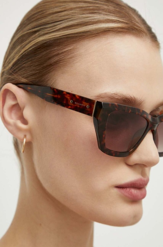 AllSaints okulary przeciwsłoneczne ALS501116656 brązowy