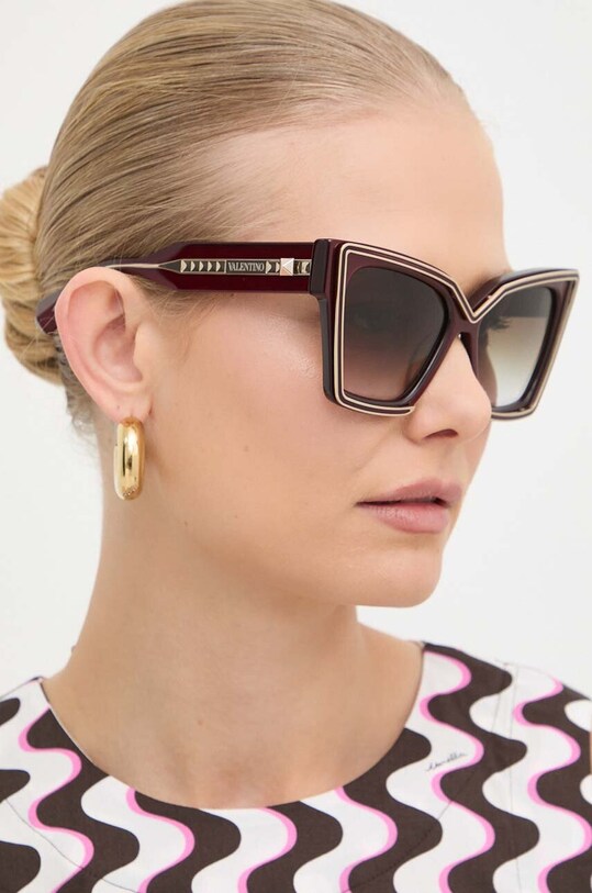Γυαλιά ηλίου Valentino V - GRACE cat-eye μπορντό VLS.126B